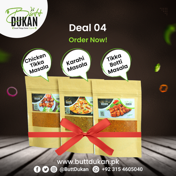 Deal 4 Plus (Chicken Tikka+Karahi+Tikka Botti) Masala