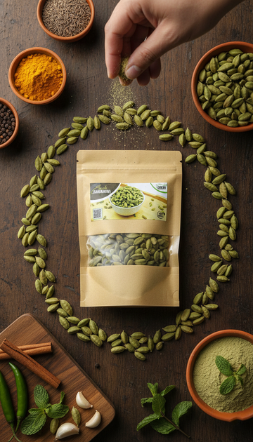 Choti Elaichi (Green Cardamom) - چھوٹی الائچی